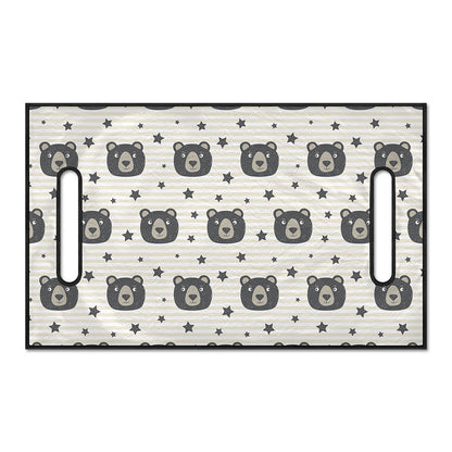 Cute Black Bear Pattern Print Golf Cart Seat Cover