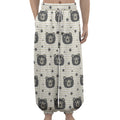 Cute Black Bear Pattern Print Lantern Pants