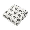 Cute Black Bear Pattern Print Outdoor Seat Cushion Cover