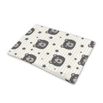 Cute Black Bear Pattern Print Pet Cooling Mat Cover