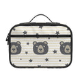 Cute Black Bear Pattern Print Portable Lunch Bag