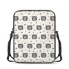 Cute Black Bear Pattern Print Rectangular Crossbody Bag