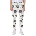 Cute Black Bear Pattern Print Joggers