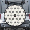 Cute Black Bear Pattern Print Tire Cover With Camera Hole