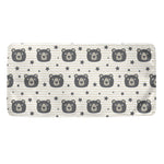 Cute Black Bear Pattern Print Towel