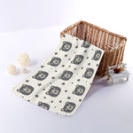 Cute Black Bear Pattern Print Towel