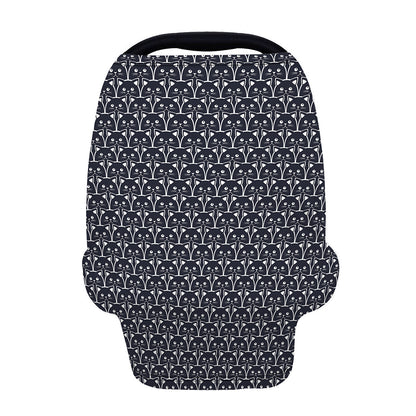 Cute Black Cat Pattern Print Baby Seat Cover