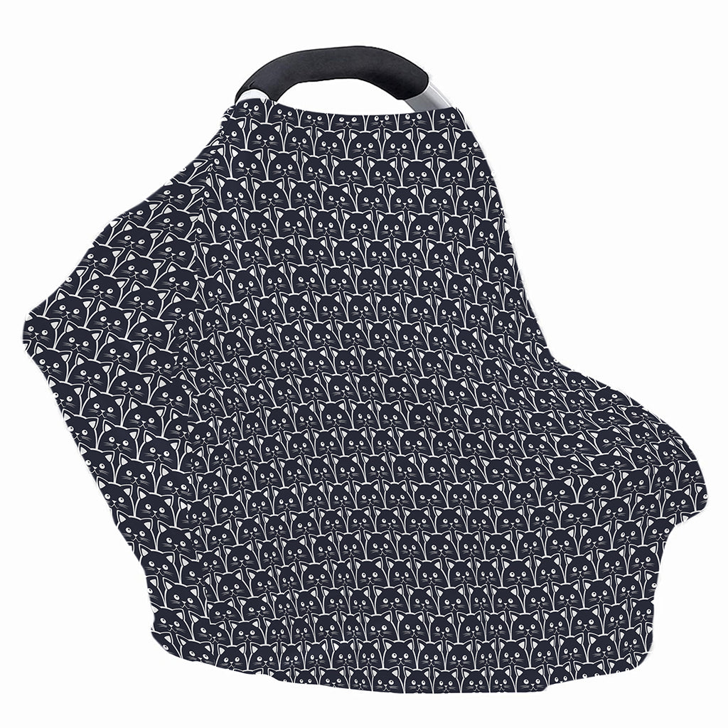 Cute Black Cat Pattern Print Baby Seat Cover