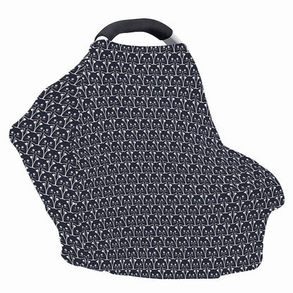 Cute Black Cat Pattern Print Baby Seat Cover