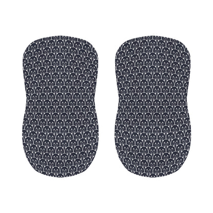 Cute Black Cat Pattern Print Bar Stool Covers