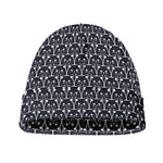 Cute Black Cat Pattern Print Beanie