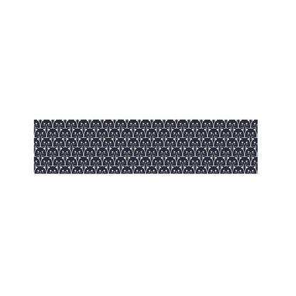 Cute Black Cat Pattern Print Bed Runner