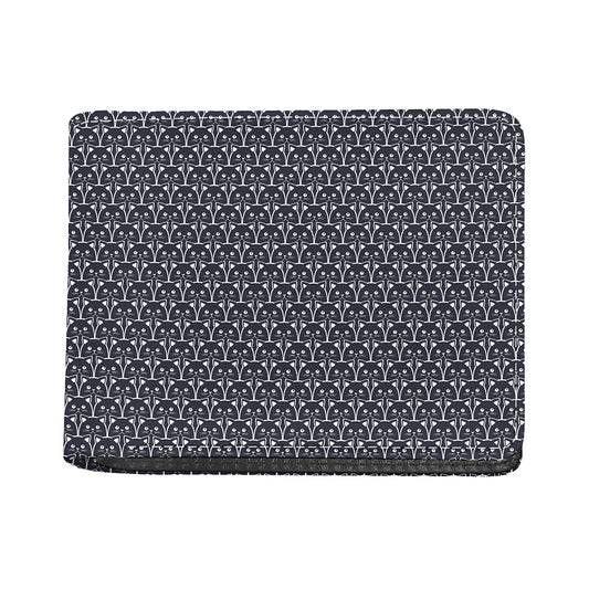 Cute Black Cat Pattern Print Bifold Wallet