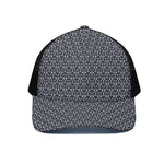 Cute Black Cat Pattern Print Black Mesh Trucker Cap