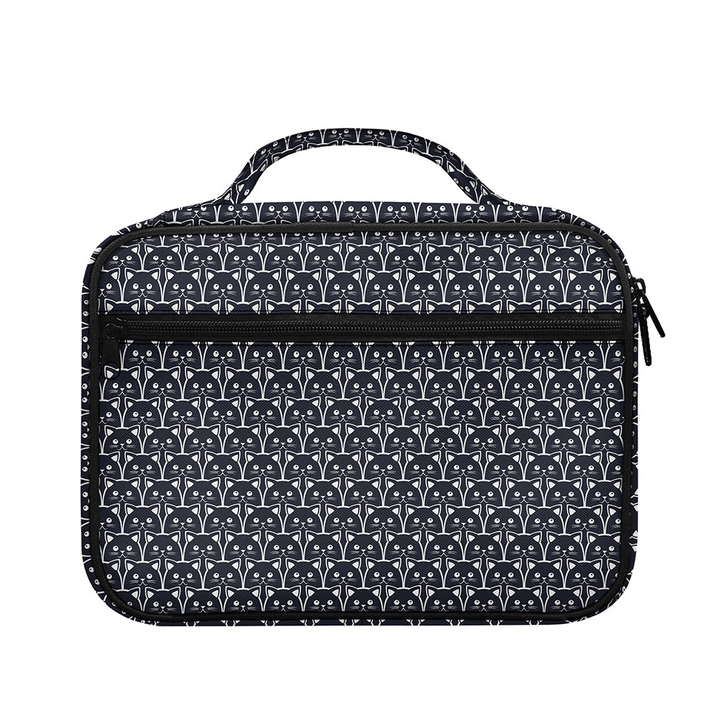 Cute Black Cat Pattern Print Briefcase Bible Bag