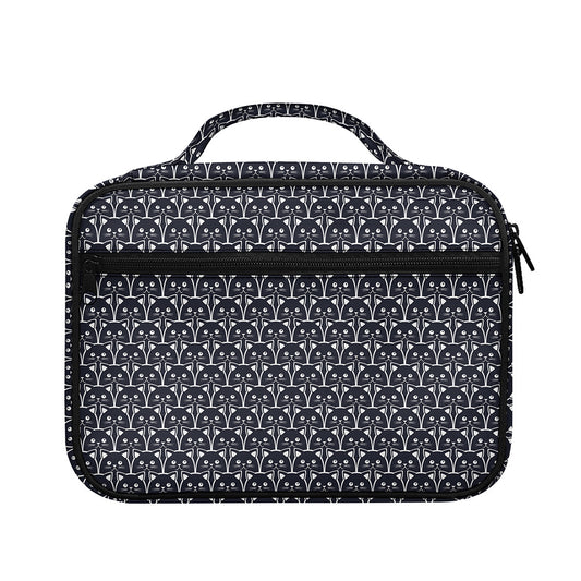 Cute Black Cat Pattern Print Briefcase Bible Bag