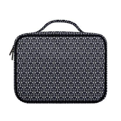 Cute Black Cat Pattern Print Briefcase Bible Bag