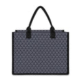 Cute Black Cat Pattern Print Canvas Tote Bag
