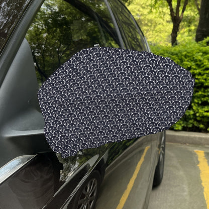 Cute Black Cat Pattern Print Car Side Mirror Covers