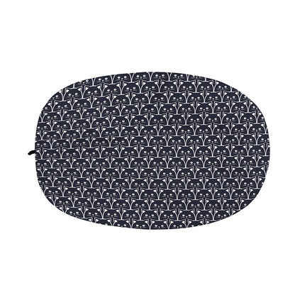 Cute Black Cat Pattern Print Car Side Mirror Covers