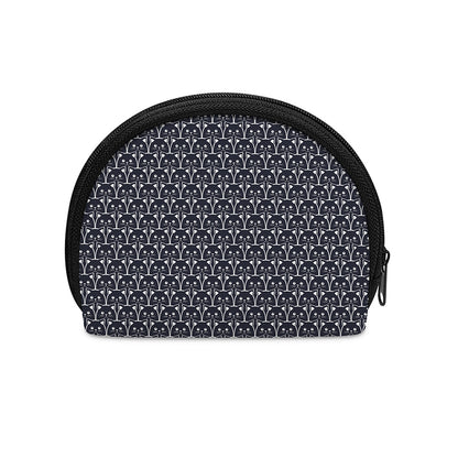 Cute Black Cat Pattern Print Coin Purse
