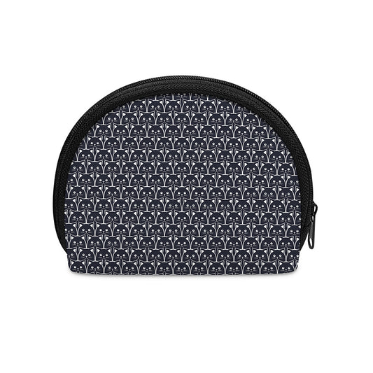 Cute Black Cat Pattern Print Coin Purse