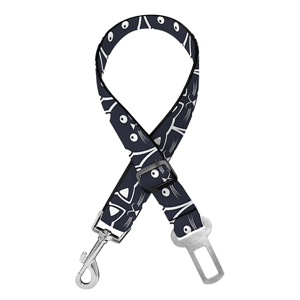 Cute Black Cat Pattern Print Dog Seat Belt