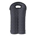 Cute Black Cat Pattern Print Double Neoprene Wine Tote