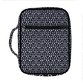 Cute Black Cat Pattern Print Front Pocket Bible Bag