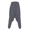 Cute Black Cat Pattern Print Hammer Pants