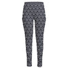 Cute Black Cat Pattern Print High-Waisted Pocket Leggings