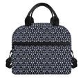 Cute Black Cat Pattern Print Insulated Lunch Bag
