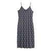 Cute Black Cat Pattern Print Jersey Midi Cami Dress