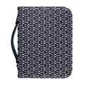 Cute Black Cat Pattern Print Leather Bible Cover