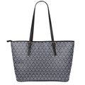 Cute Black Cat Pattern Print Leather Tote Bag With Zipper
