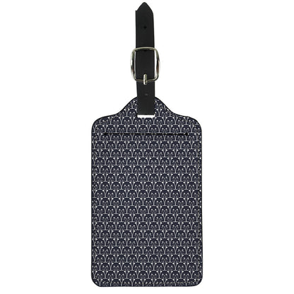 Cute Black Cat Pattern Print Luggage Tag