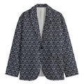 Cute Black Cat Pattern Print Men's Blazer