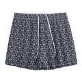 Cute Black Cat Pattern Print Mesh Shorts