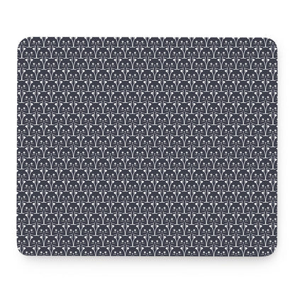 Cute Black Cat Pattern Print Mouse Pad