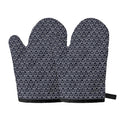 Cute Black Cat Pattern Print Oven Mitts