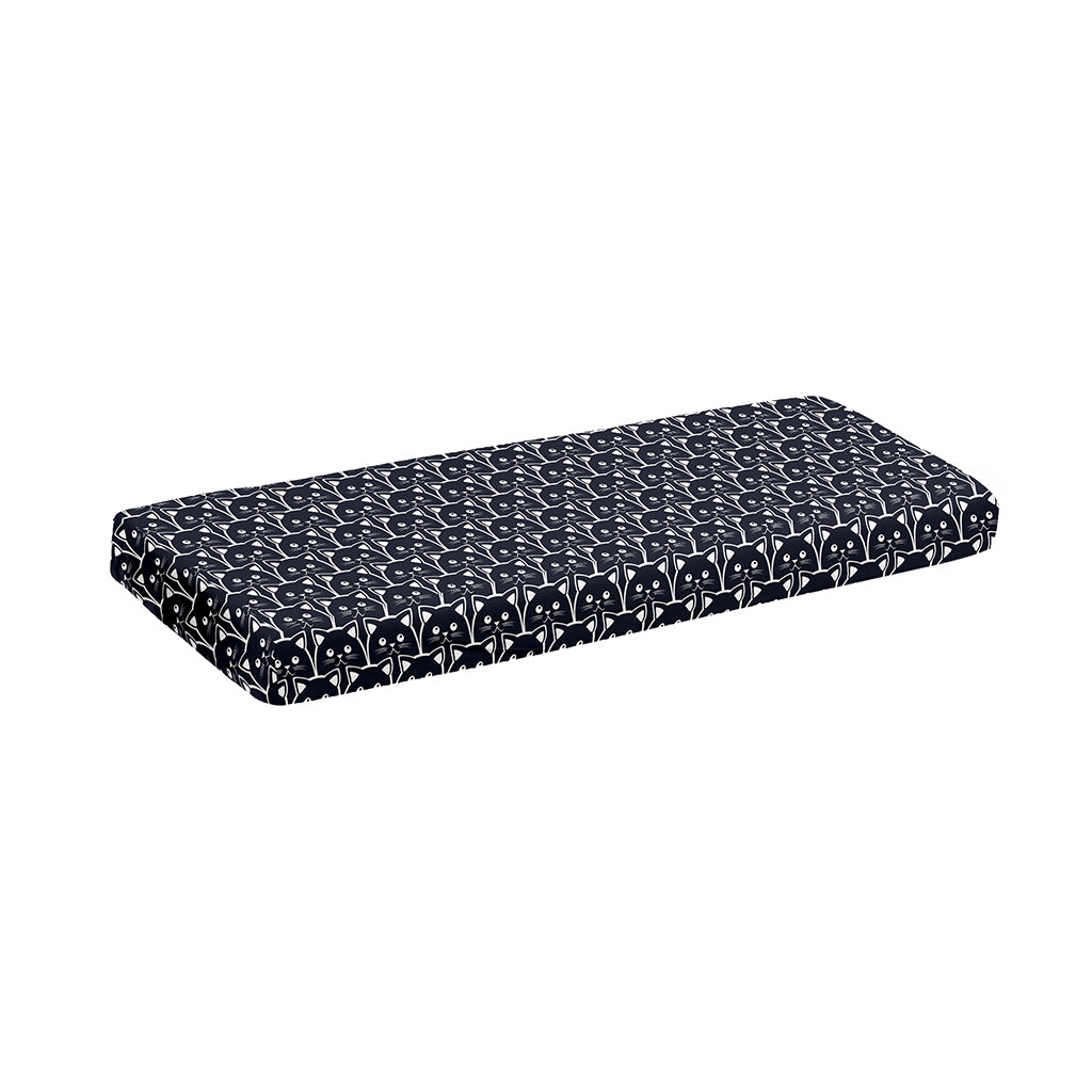 Cute Black Cat Pattern Print Piano Keyboard Cover
