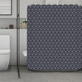 Cute Black Cat Pattern Print Polyester Shower Curtain