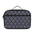 Cute Black Cat Pattern Print Portable Lunch Bag
