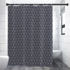 Cute Black Cat Pattern Print Premium Shower Curtain