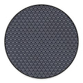 Cute Black Cat Pattern Print Round Floor Mat