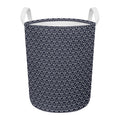 Cute Black Cat Pattern Print Round Laundry Basket