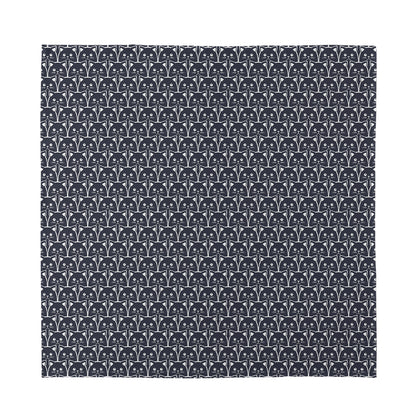 Cute Black Cat Pattern Print Silk Bandana