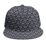 Cute Black Cat Pattern Print Snapback Cap