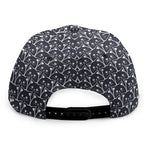 Cute Black Cat Pattern Print Snapback Cap