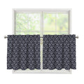 Cute Black Cat Pattern Print Tier Curtains